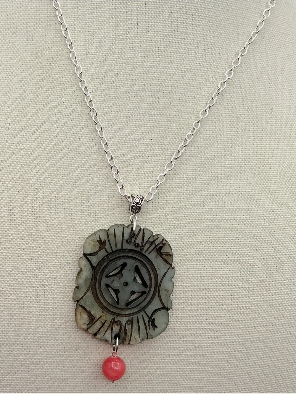 Vintage pendant vintage carved